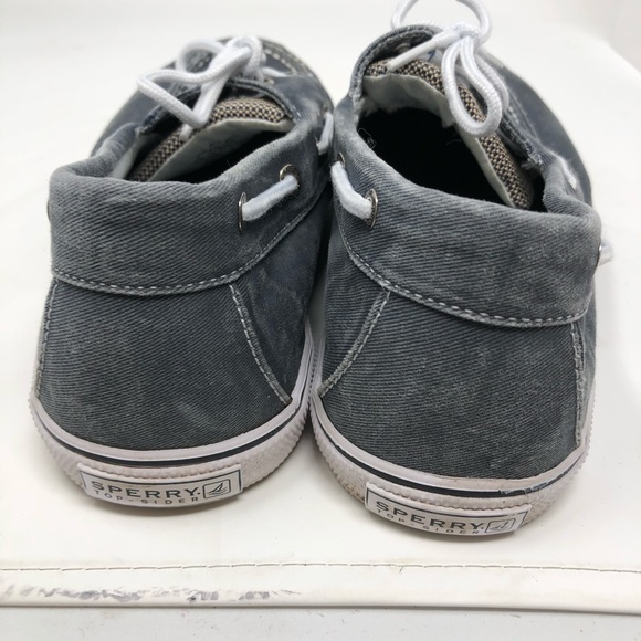 Sperry Top-Sider Men 6 M Blue Canvas Boat Shoes - Picture 4 of 10
